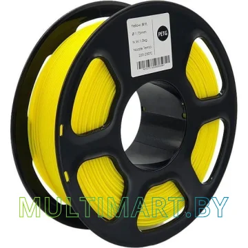 Пластик Mitek PETG 1.75 мм 1000 г (желтый прозрачный)